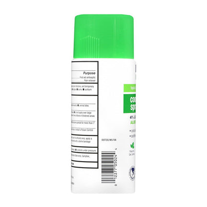 Mg217 Maximum Strength Pain Relief Cooling Burn Spray, With Lidocaine And Aloe Vera, 4 Oz