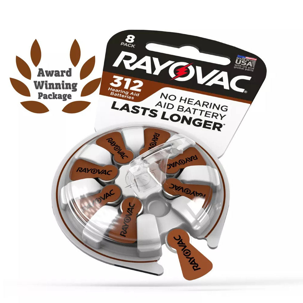 Rayovac Hearing Aid Batteries, Hearing Aid Batteries Size 312