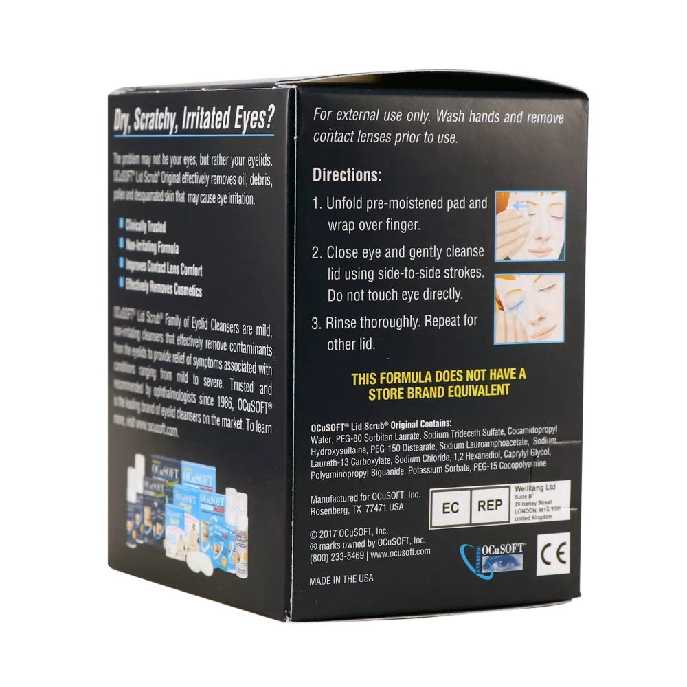 Ocusoft Lid Scrub Original 30 Each
