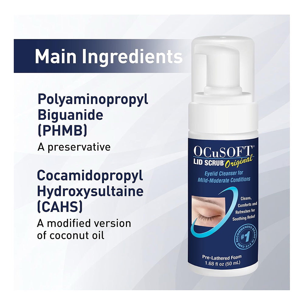 Ocusoft Lid Scrub Foaming Eyelid Cleanser 50 Ml