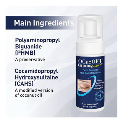 Ocusoft Lid Scrub Foaming Eyelid Cleanser 50 Ml