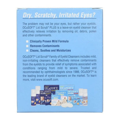 Ocusoft Plus Eyelid Cleanser Pads 30 Each