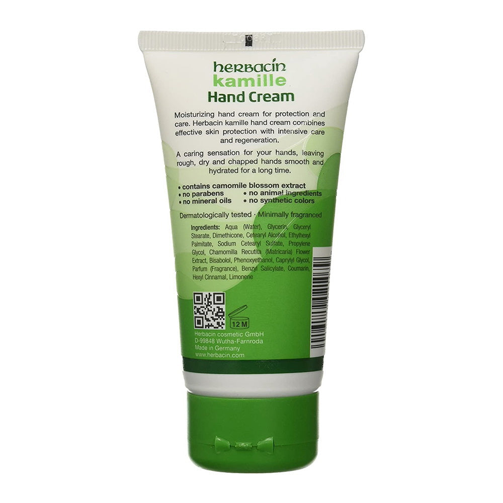 Herbacin Cosmetics Kamille Paraben-Free Hand Cream 2.5 Oz
