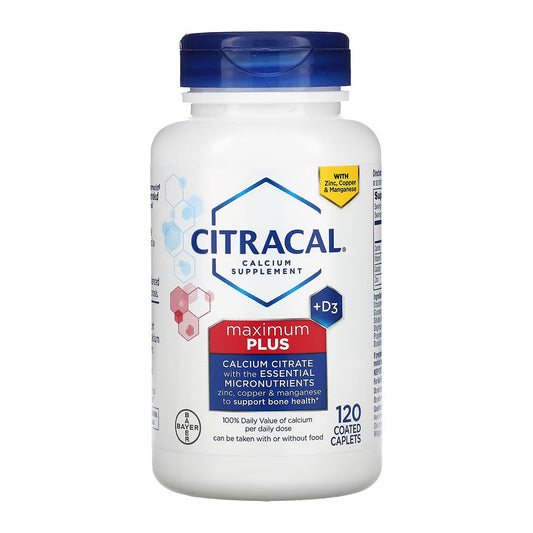 Citracal Calcium Citrate Supplements With Vitamin D Coated Caplets - 120 Ea