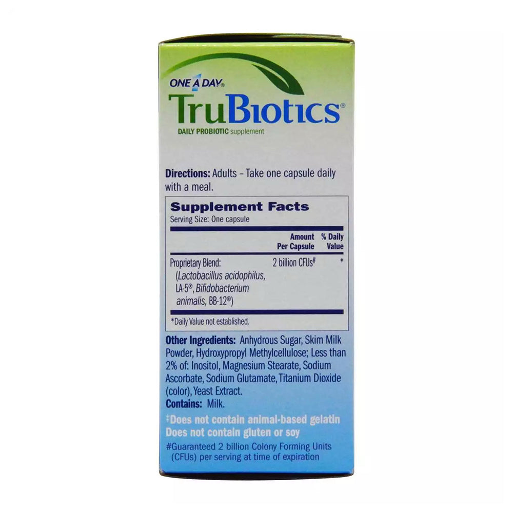 Trubiotics Daily Probiotic Supplement Capsules 30 Capsules