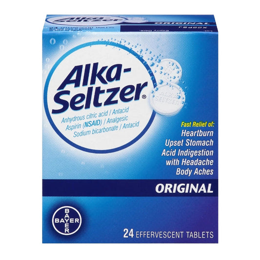 Alka-Seltzer Original With Aspirin - 24 Count