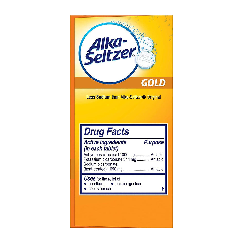 Alka-Seltzer Gold Effervescent Tablets - 36 Count