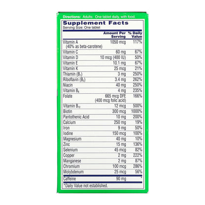 One A Day Energy Multivitamin Tablets, Multivitamins For Men & Women - 50 Ct