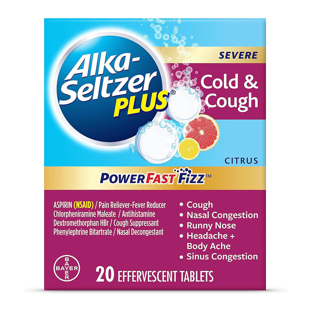 Alka-Seltzer Plus Severe Cold & Cough - 20 Count