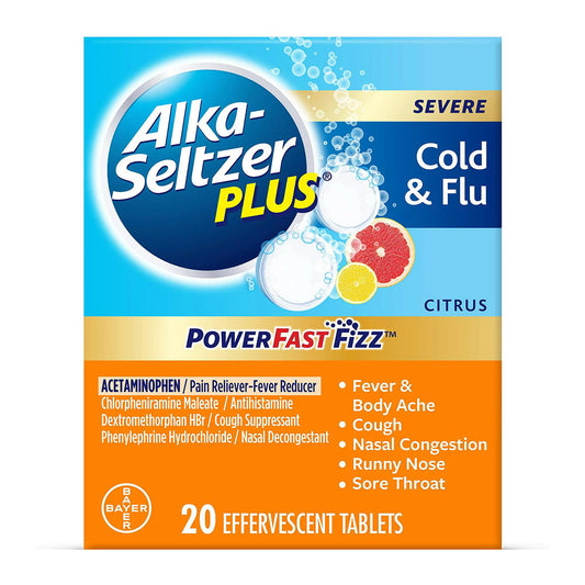 Alka-Seltzer Plus Severe Cold Medicine - 20 Count