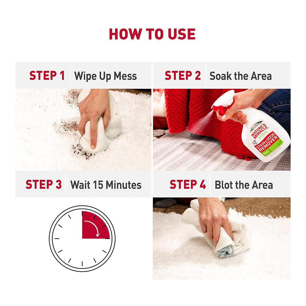 Natures Miracle Stain And Odor Remover Dog, Odor Control Formula - 24 Oz