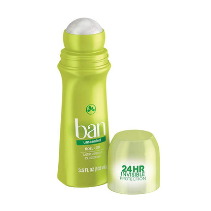 Ban Roll-On Antiperspirant Deodorant, Satin Breeze - 3.5 Oz