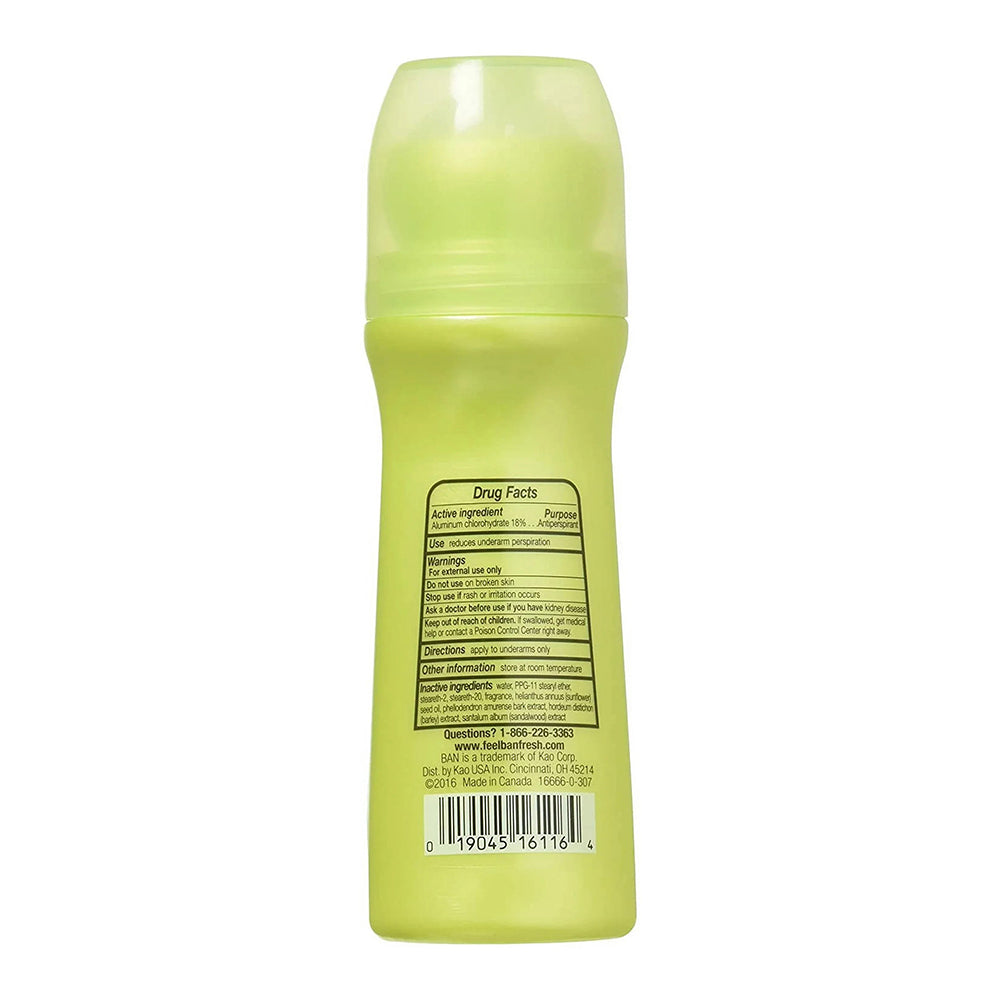 Ban Roll-On Antiperspirant Deodorant Simply Clean - 3.5 Oz