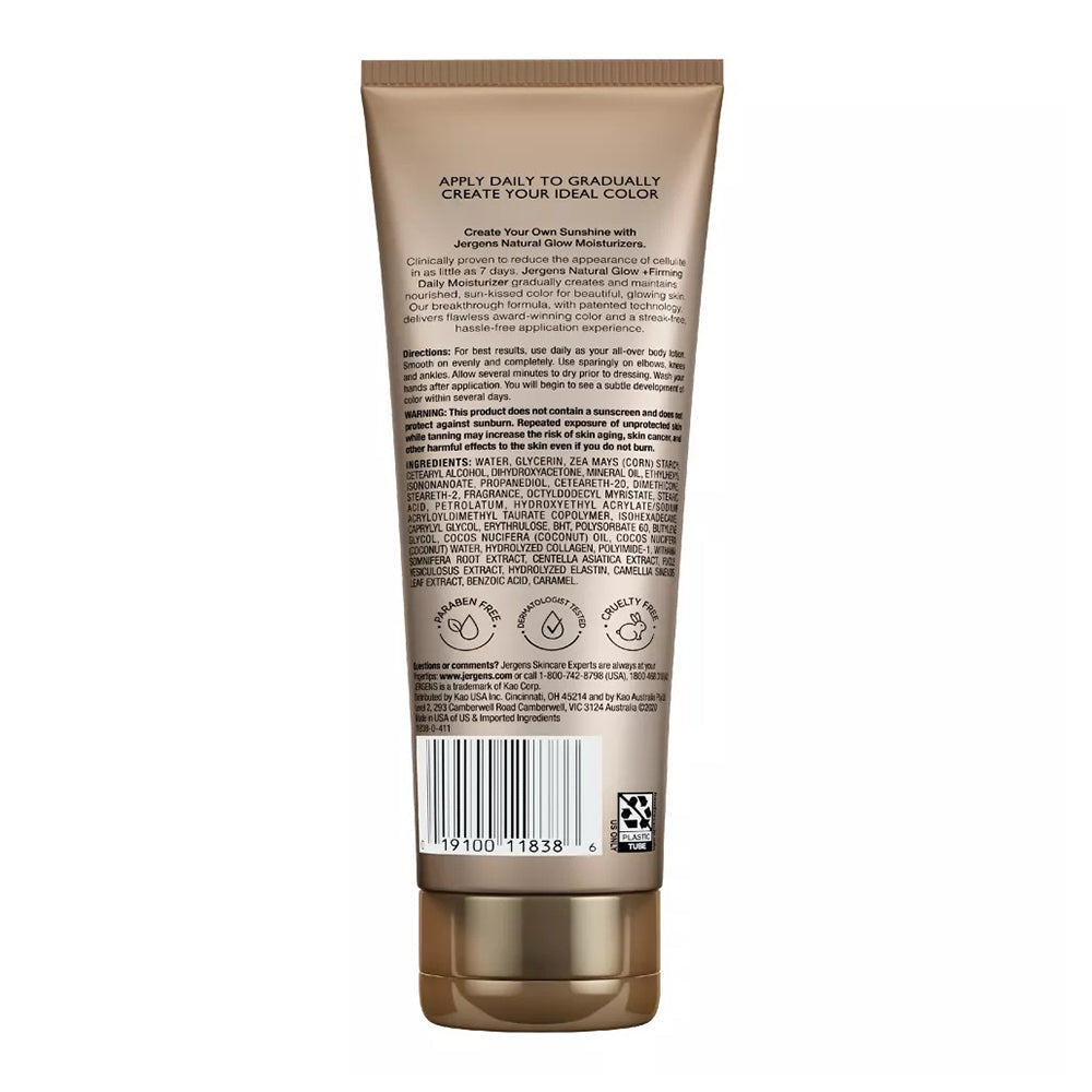 Jergens Natural Glow Daily Moisturizer Firming Medium/Tan Skin Tones - 7.50 Oz
