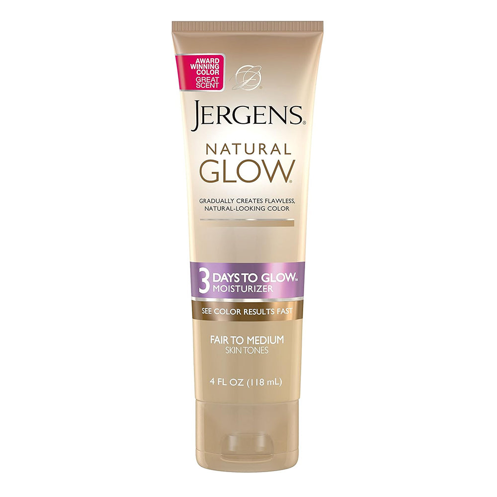 Jergens Natural Glow 3 Days To Glow Moisturizer, Fair To Medium - 4 Oz
