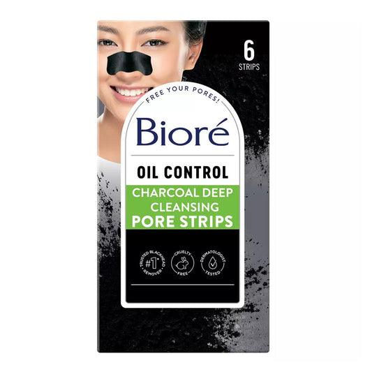 Biore Charcoal Deep Cleansing Pore Strips - 6 Count