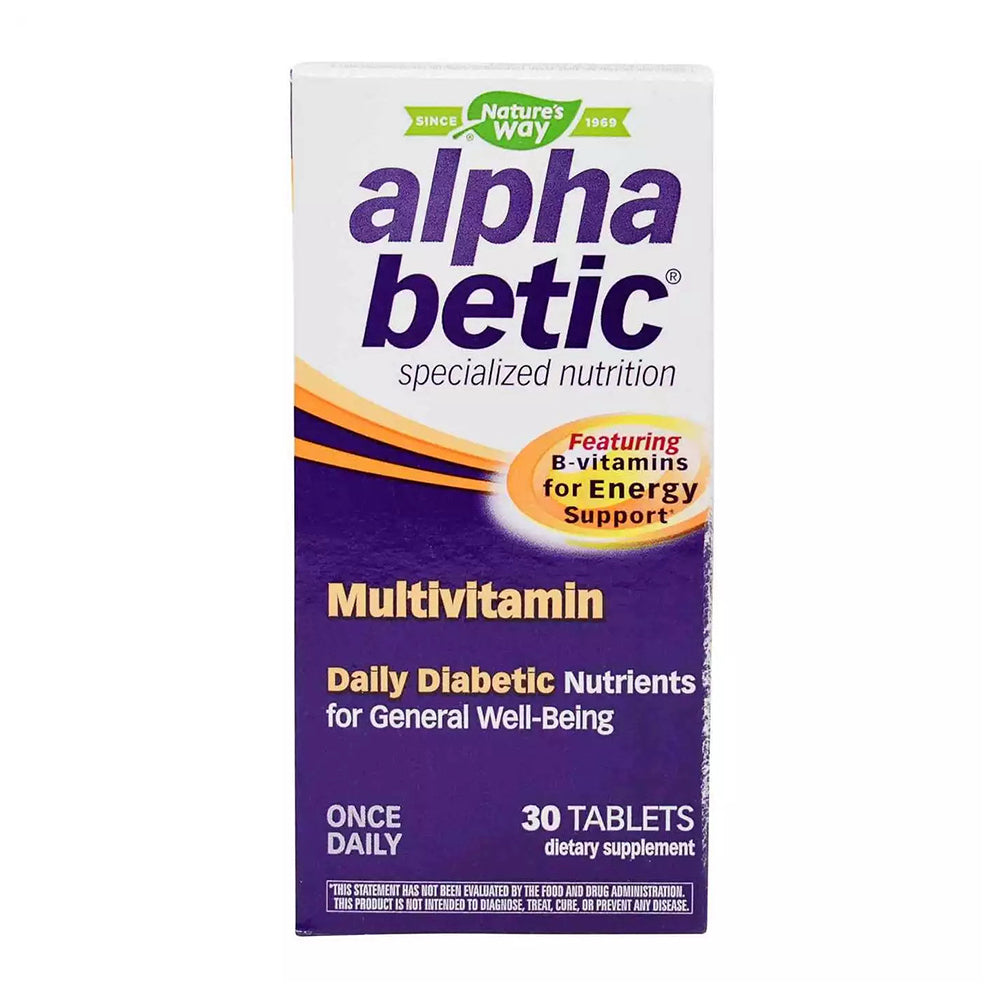 Alpha Betic Plus Extended Energy Multivitamin Tablets - 30 Ea