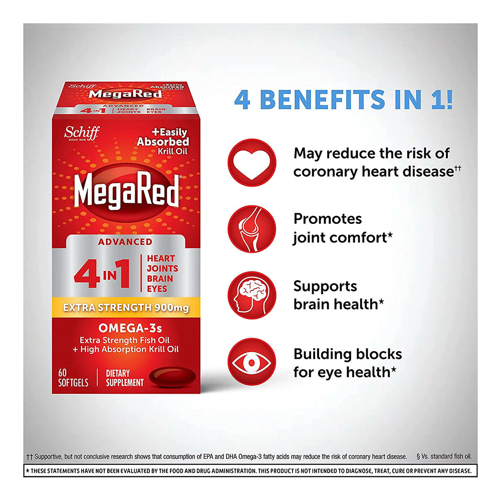 Megared Fish Oil + Krill Oil - 40 Softgels
