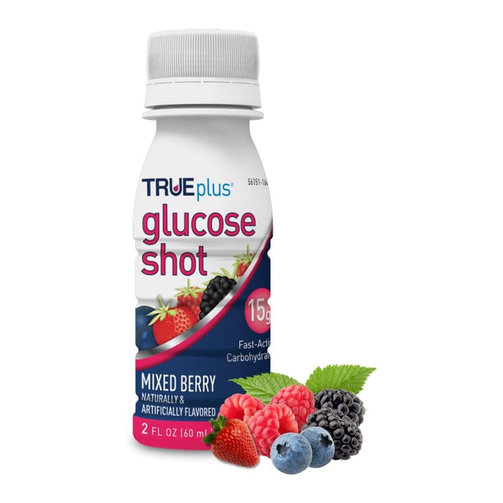 Trueplus Glucose Liquid Shots Mixed Berry Flavor - 2 Oz