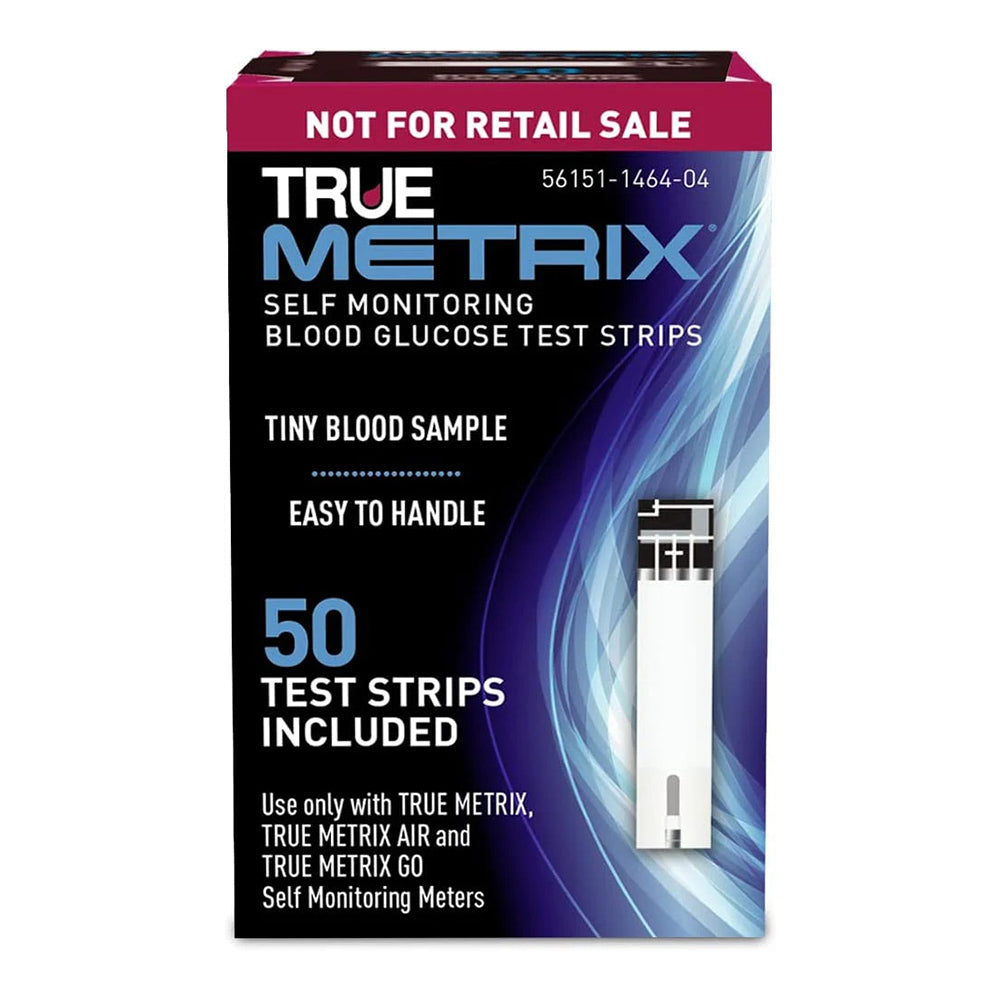 True Metrix Blood Glucose Test Strips - 50 Ea