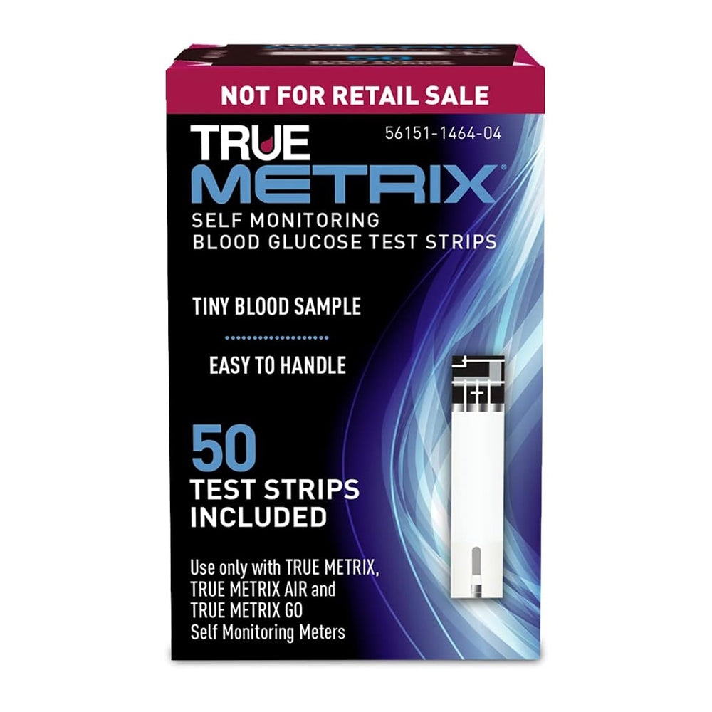 True Metrix Blood Glucose Test Strips - 50 Ct
