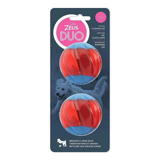 Zeus Duo Balls With Led, Interactive Dog Toys Large - 1 Ea