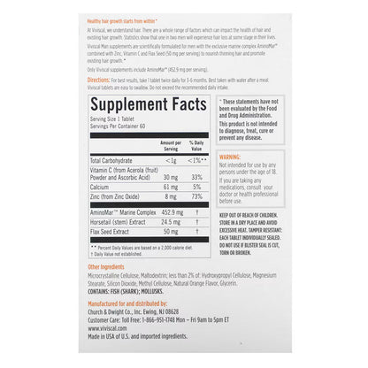 Viviscal Man Advanced Hair Health CareFor Hair Growth 60 Tablets