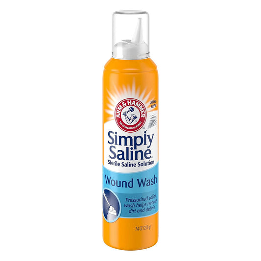 Simply Saline Wound Wash Helps Remove Dirt And Debris,7.4 Ounce