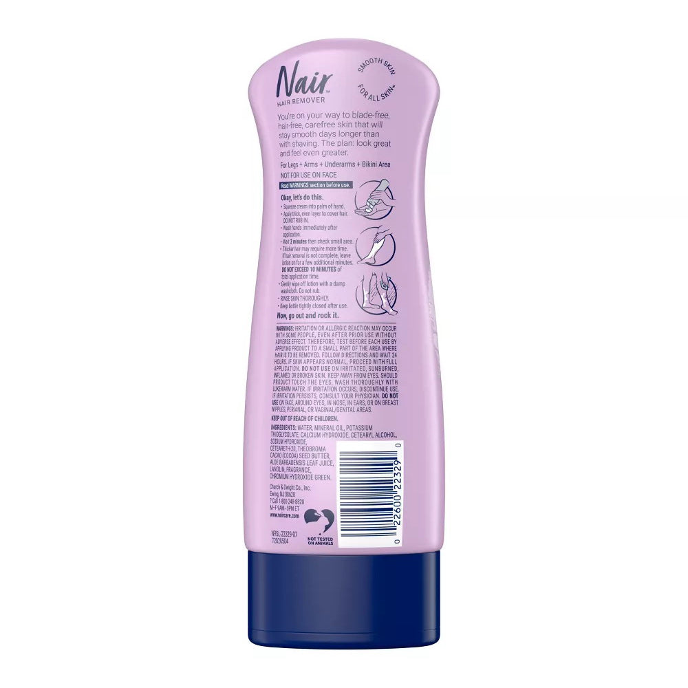 Nair Hair Remover Lotion, Soothing Aloe And Lanolin, 9 Oz