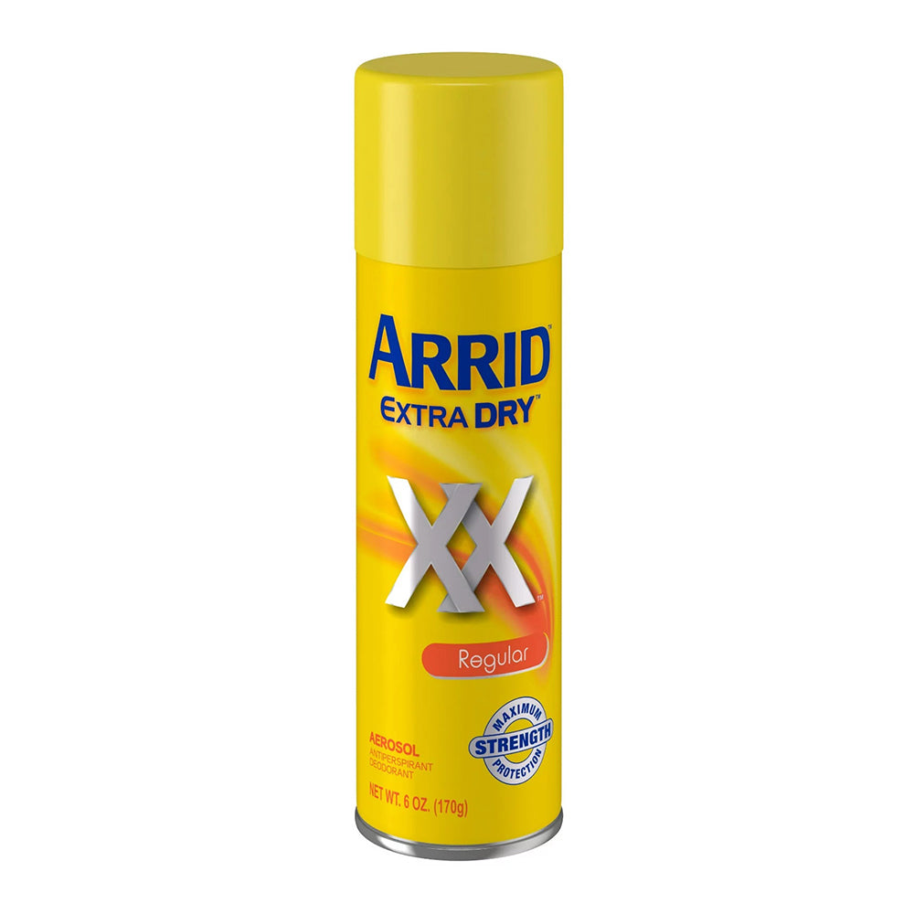 Arrid Extra Dry Deodorant Antiperspirant Spray, Regular Scent - 6 Oz