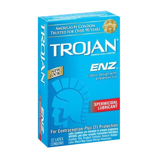 Trojan Enz Spermicidal Lubricated 12