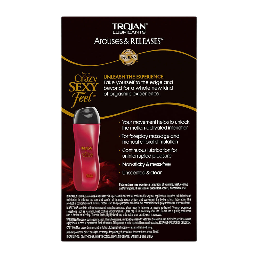 Trojan Arouses & Releases Personal Lubricant, 3 Oz.