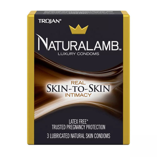 Naturalamb Natural Skin Condoms Lubricated 3 Each