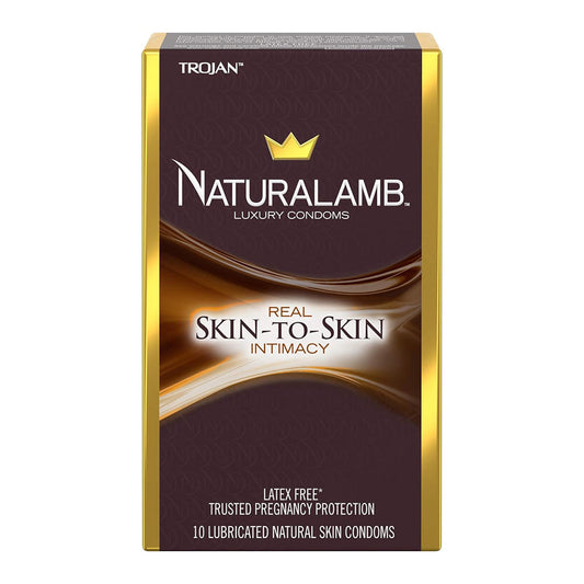 Trojan Naturalamb Luxury Latex-Free Condoms, 10 Count