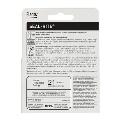 Flents Seal-Rite Silicone Ear Plugs, 3 Pairs