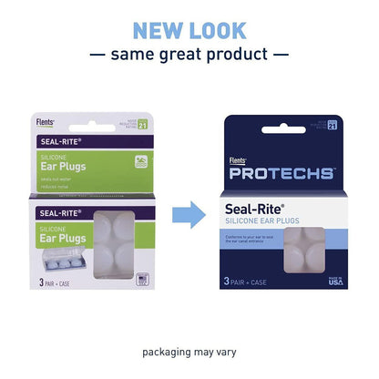 Flents Seal-Rite Silicone Ear Plugs, 3 Pairs