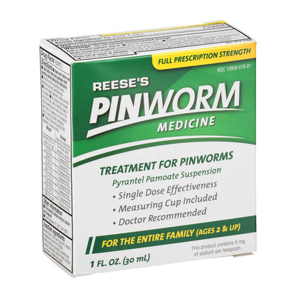 Reeses Pinworm Medicine Liquid For Entire Family, Full Prescription Strength, 2 Oz