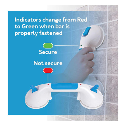 Carex 16" Ultra Grip Suction Shower Grab Bar - Dual Locking - 1 Ea