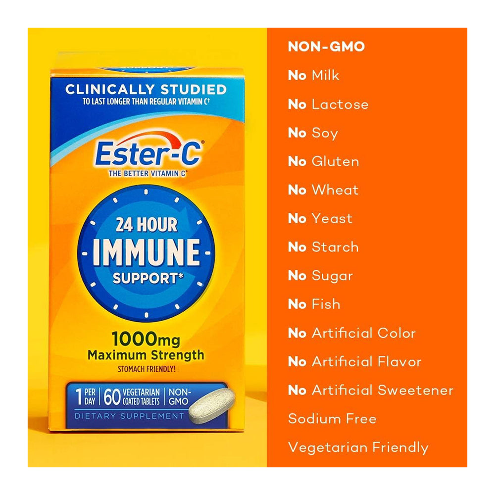 Ester-C 1000 Mg Tablets 60 Count