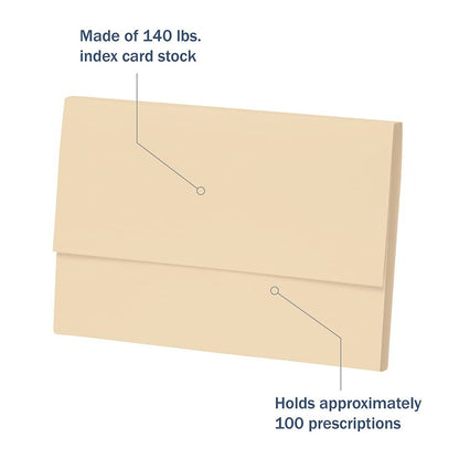 Apothecary Manila Folders - 100 Count