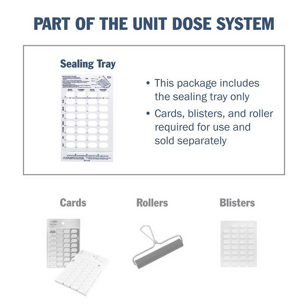Ezy Dose Unit Dose Tray - Monthly/Weekly Compatibility - 1 Ea