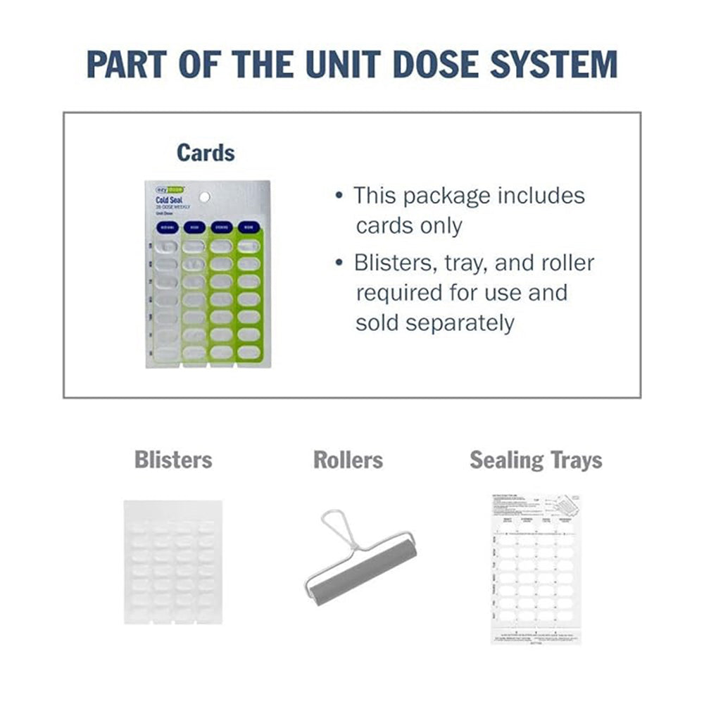 Ezy Dose Weekly Blister Cards - Case Of 500