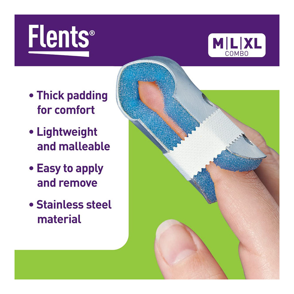 Flents Finger Splint, Two Sided Insty Splint, Large, Supports & Protects Injured Finger - 1 Ea