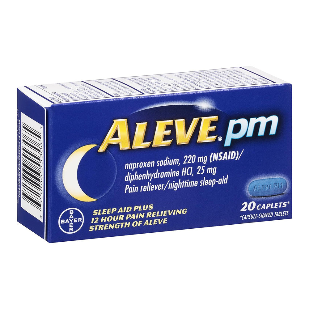 Aleve Pm Pain Relief And Nighttime Sleep Aid Naproxen Sodium Caplets - 20 Count