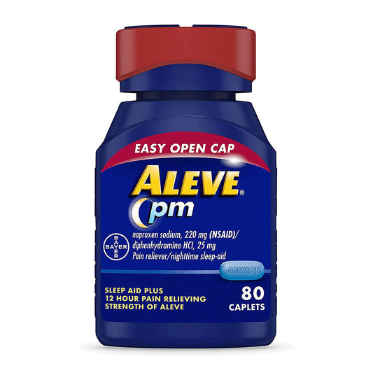 Aleve Pain Relief And Nighttime Sleep Aid Naproxen Sodium Caplets - 80 Count