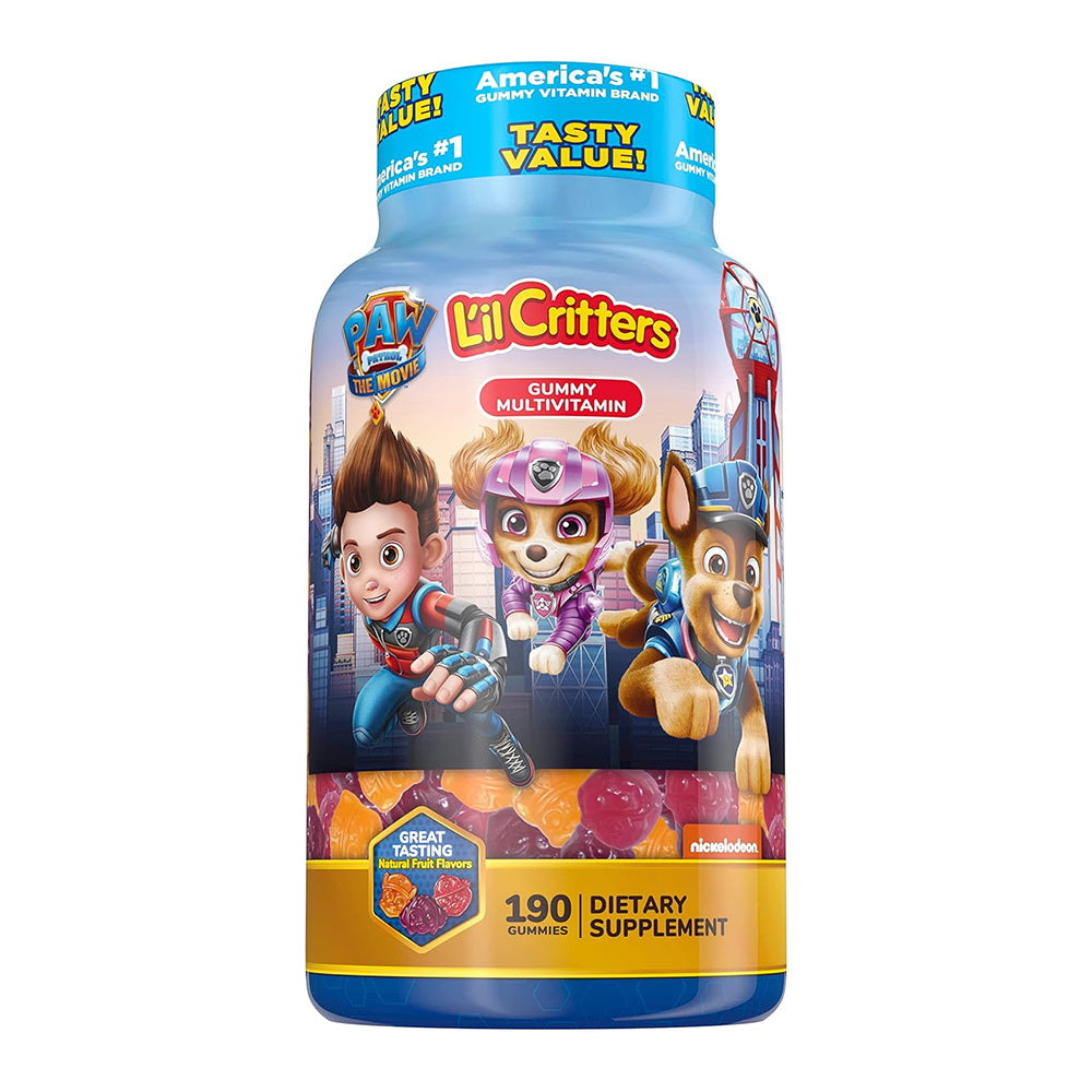 LillCritters Paw Patrol Gummy Vites Daily Gummy Multivitamin For Kids, 190 Gummies
