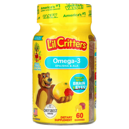 L'Il Critters Omega-3 Gummy Fish 60 Each