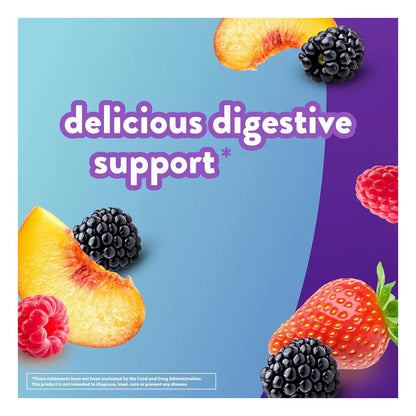 Vitafusion Fiber Well Gummies, Peach, Strawberry And Blackberry, 90 Ct