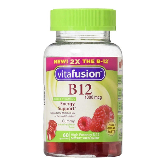 Vitafusion B-12 1000 Mcg Energy Support Supplement, 60 Ea