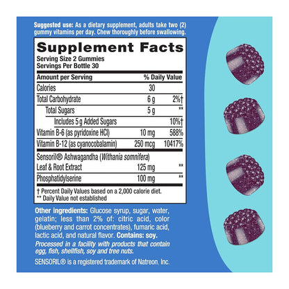 Vitafusion Ashwagandha Gummies Help Manage Stress Gummy 60 Count